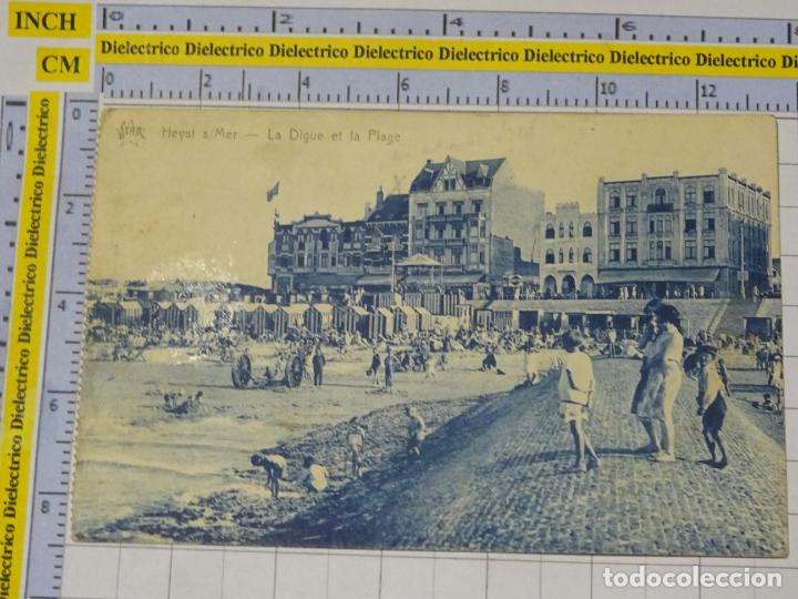 Postkarten: ANTIGUA POSTAL DE B&Eacute;LGICA. HEYST SUR MER LA DIGUE ET LA PLAGE. 302