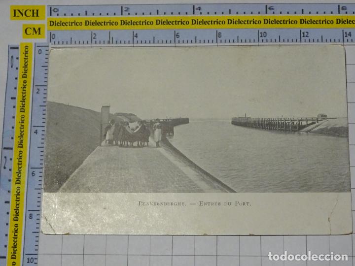 Postais: ANTIGUA POSTAL DE B&Eacute;LGICA. SIGLO XIX - 1905. BLANKENBERGHE PUERTO. NI&Ntilde;AS. 306