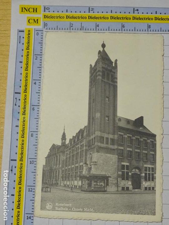 Cartes Postales: ANTIGUA POSTAL DE B&Eacute;LGICA. ROESELAERE RODENBACH STADHUIS GROOTE MARKT. 382