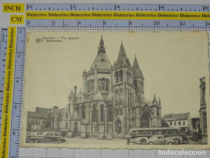 Postais: ANTIGUA POSTAL DE B&Eacute;LGICA. BONSECOURS BASILICA COCHES AUTOB&Uacute;S. 389