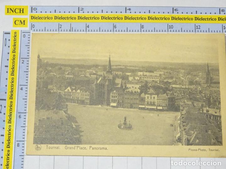 Postais: ANTIGUA POSTAL DE B&Eacute;LGICA. TOURNAI TOURNAY GRAND PLACE PANORAMA. 468