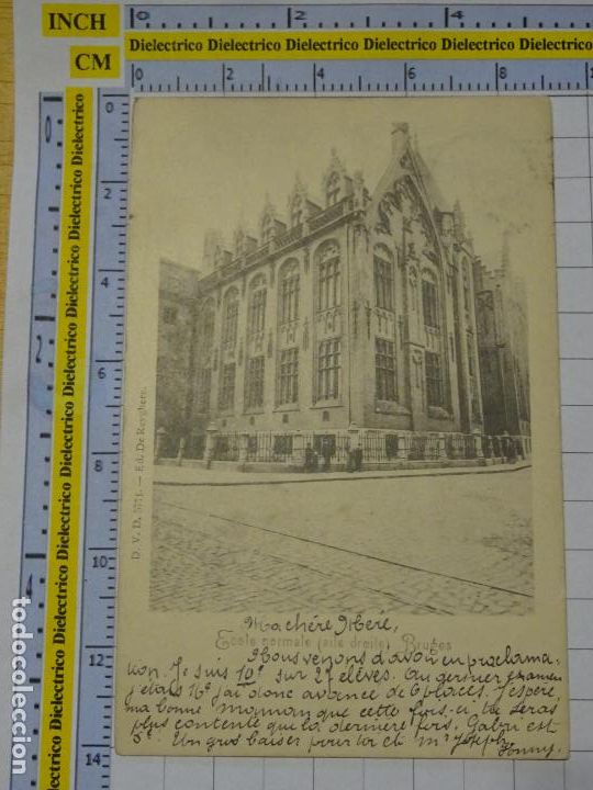 Postkarten: ANTIGUA POSTAL DE B&Eacute;LGICA. SIGLO XIX - 1905 BRUJAS BRUGGES BRUGES. ECOLE NORMALE. 531