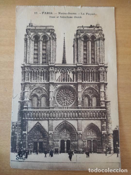 notre dame church la fachada paris animada nr 2 - Comprar Tarjetas Postales  Antiguas de Europa en todocoleccion - 357937460