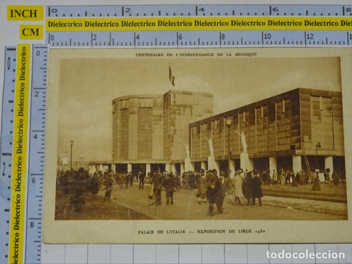 Postais: ANTIGUA POSTAL DE B&Eacute;LGICA. LIEJA LI&Eacute;GE EXPO EXPOSICI&Oacute;N 1930 PABELL&Oacute;N DE ITALIA. 116