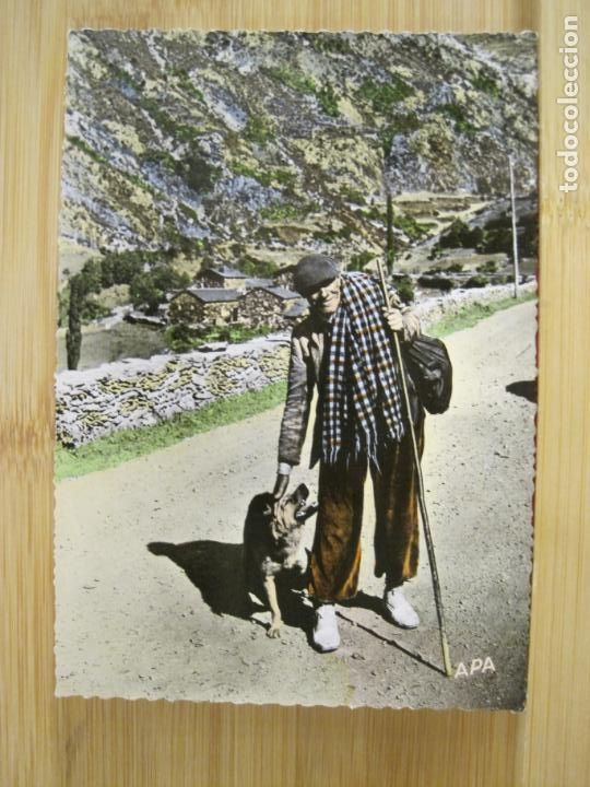 Postales: ANDORRA-VELLES COSTUMS-PASTOR DEL PAIS-APA-128-POSTAL ANTIGUA-(96.549)