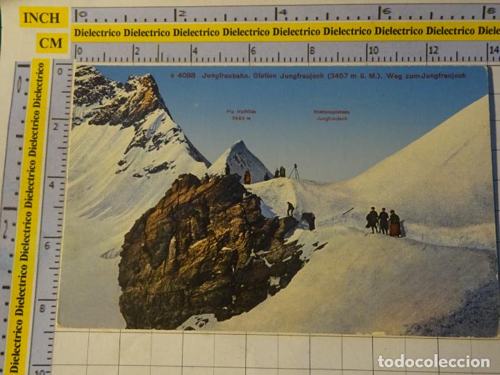 Postkarten: ANTIGUA POSTAL DE SUIZA. JUNGFRAUBAHN STATION ALPINISTAS MONTA&Ntilde;EROS. 218