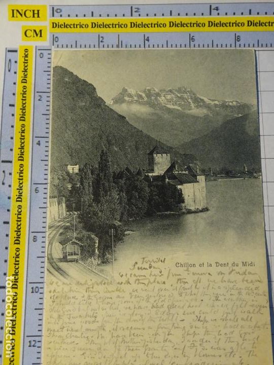 Postkarten: ANTIGUA POSTAL DE SUIZA. SIGLO XIX - 1905. CHILLON ET LA DENT DU MIDI . 223