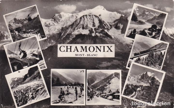 Postales: 15212 Souvenir de Chamonix - Mont-Blanc / Matasellos: Ski Alpinisme &Eacute;t&eacute; Hiver