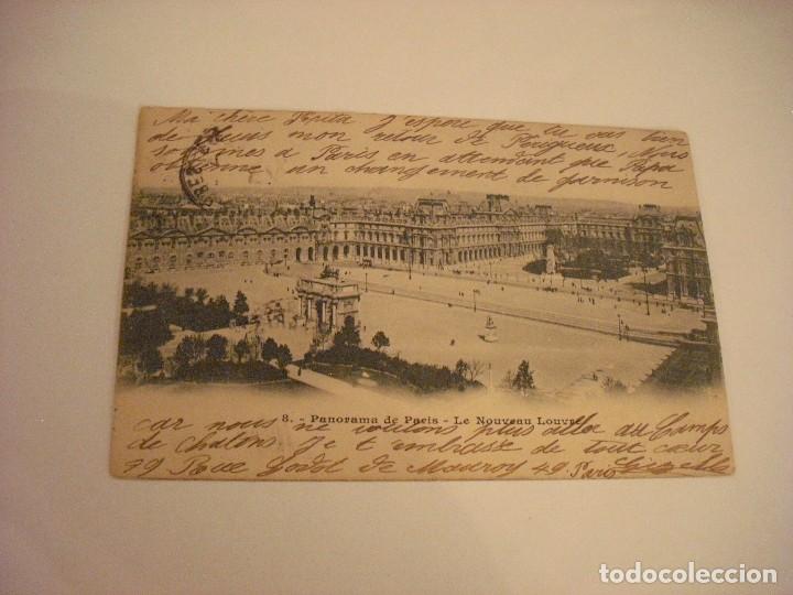 Postcards: PARIS 8. LE NOUVEAU LOUVRE. CIRCULADA 1905.