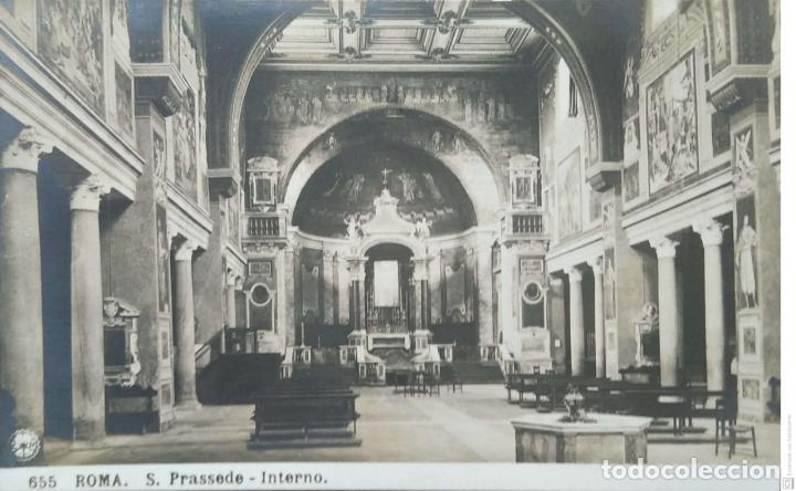 Postales: Roma. 655 S. Prassede. Interior. - Foto 1