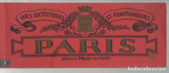 Postales: PARIS, VUES ARTISTIQUES ET PANORAMIQUES, 20 POSTALES PANORAMICAS. NOTICES IN ENGLISH AND FRENCH. AP