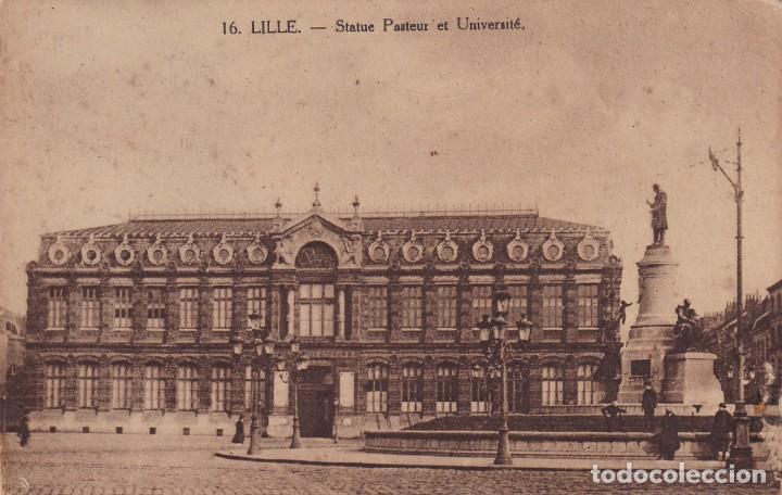 Postales: 16 Lille - Statue Pasteur et Universit&eacute; - Foto 1