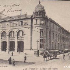 Cartoline: FRANCIA MARSELLA EDIFICIO DE CORREOS ANIMADA 1904 POSTAL CIRCULADA. Lote 361499240