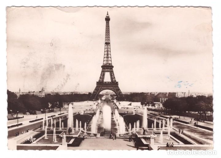 Postales: PAR&Iacute;S (FRANCIA) // LA TORRE EIFFEL // CIRCULADA EN 1940 - Foto 1