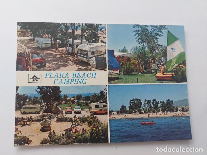 Cartoline: POSTAL - PLAYA C&Aacute;MPING BARRA RESTAURANTE GRECIA - DIVERSOS ASPECTOS - S/C