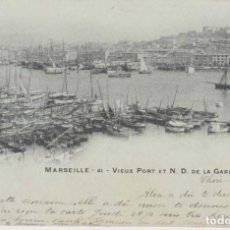 Postales: FRANCIA MARSELLA EL VIEJO PUERTO 1902 POSTAL CIRCULADA. Lote 362549025