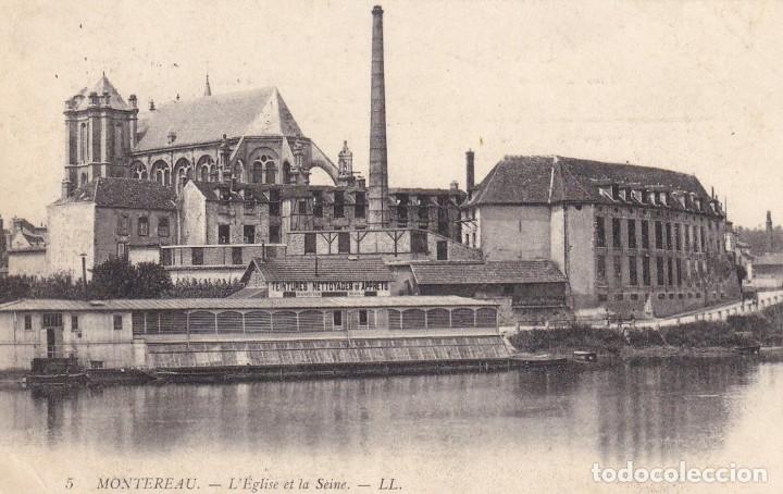 Cartes Postales: 5 Montereau - L' &Eacute;glise et la Seine / Ll.