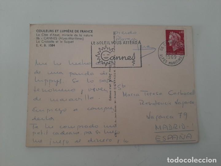 Postales: POSTAL CANNES. FRANCIA. CIRCULADA. - Foto 2