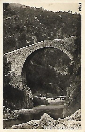 Postales: LAMALOU LES BAINS (HERAULT) - 39. LE PONT DU DIABLE - ESCRITA - 1953