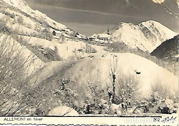 Postkarten: ALLEMONT EN HIVER - ESCRITA - 1956