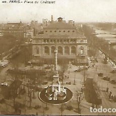 Postales: PARIS - 40. PLACE DU CHATELET - CIRCULADA 1927