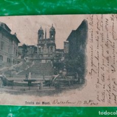 Postales: TRINITÀ DEI MONTI 1903 ITALIA ITALY VISTA FOTOGRAFÍA BLANCO NEGRO ESCRITA TARJETA POSTAL ANTIGUA. Lote 363866565