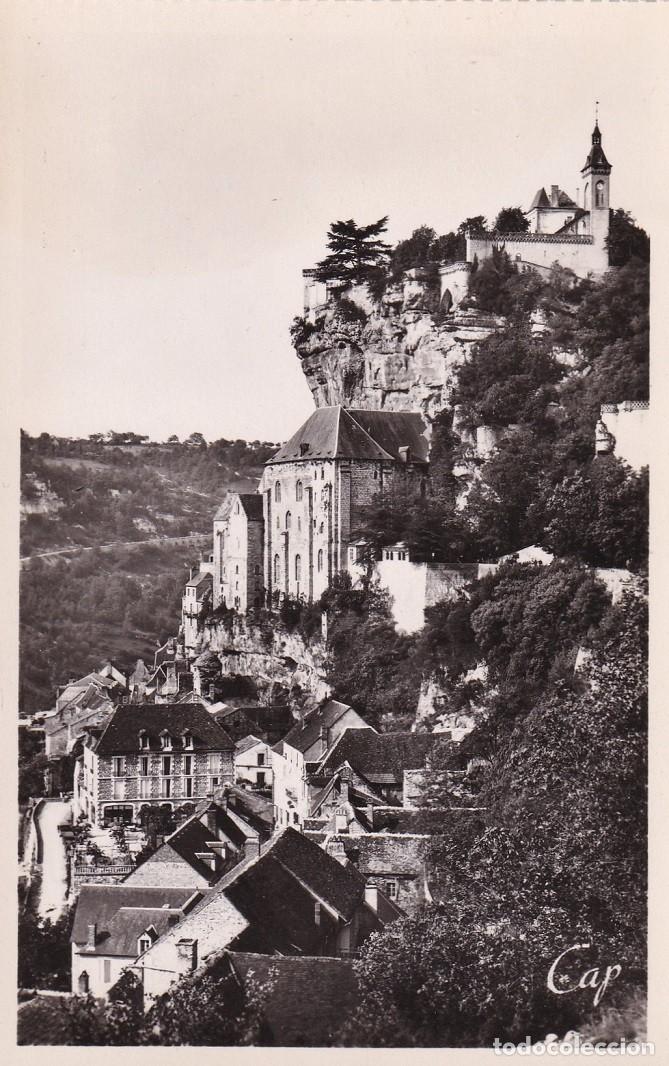 Postales: 97 Rocamadour - Le rocher vu de la route
