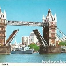 Postales: POSTAL A COLOR TOWER BRIDGE RIVER THAMES. Lote 364521836