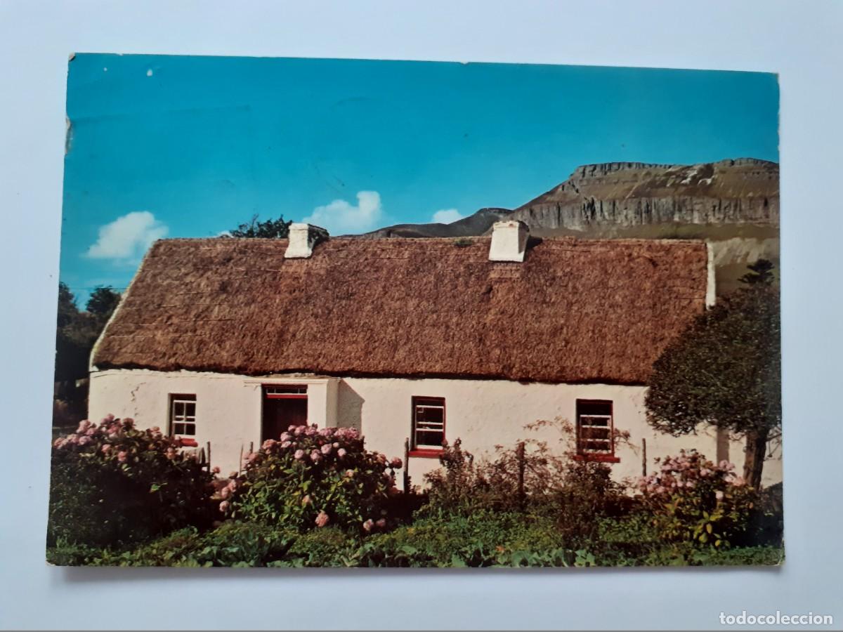 Postales: POSTAL - CABA&Ntilde;A CON TECHO DE PAJA - IRLANDA - ESCRITA