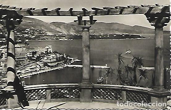 Postcards: MONACO - 100. VUE G&Eacute;N&Eacute;RALE PRISE DU JARDIN EXOTIQUE SUR MONTE-CARLO - CIRCULADA 1946