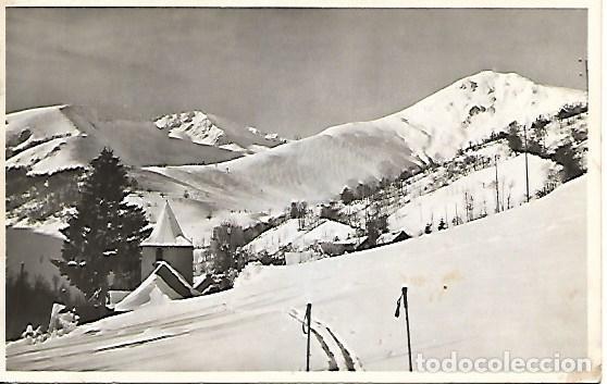 Postcards: STATION DES AGUDES - L'EGLISE VUE SU LE C&Egrave;RIAS - ED. PIERROT - CIRCULADA 1952