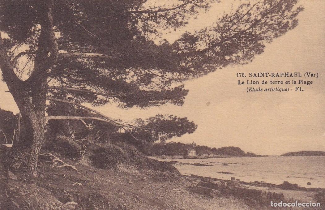 Postkarten: 176 Saint-Rapha&euml;l (Var) - Le Lion de terre et la Plage / FL