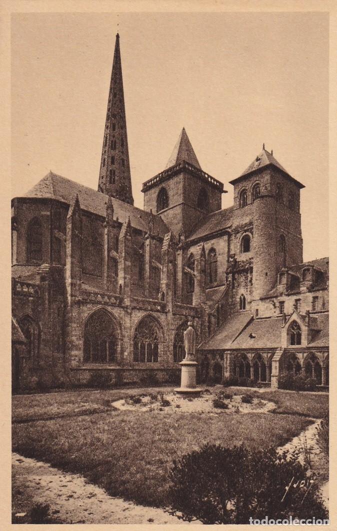 Postales: 4 Tr&eacute;guier (C&ocirc;tes-du-Nord) - Abside de la Cath&eacute;drale , Tour d' Hastings et le Clo&icirc;tre
