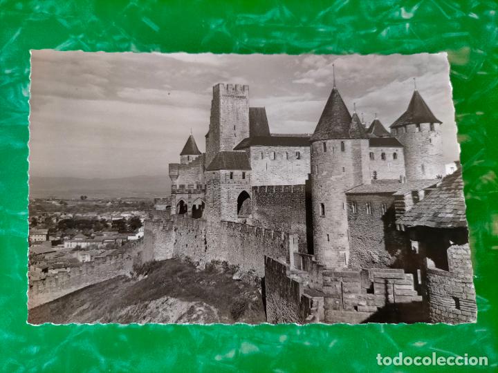 Cartoline: CARCASSONE LE CH&Acirc;TEAU COMTAL SEPT FRANCE FOTOGRAF&Iacute;A BLANCO NEGRO TARJETA POSTAL ANTIGUA