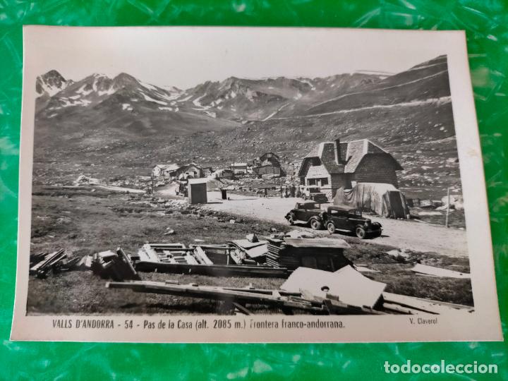 Cartoline: VALLS D'ANDORRA 54 PAS DE LA CASA FOTOGRAF&Iacute;A BLANCO NEGRO TARJETA POSTAL ANTIGUA