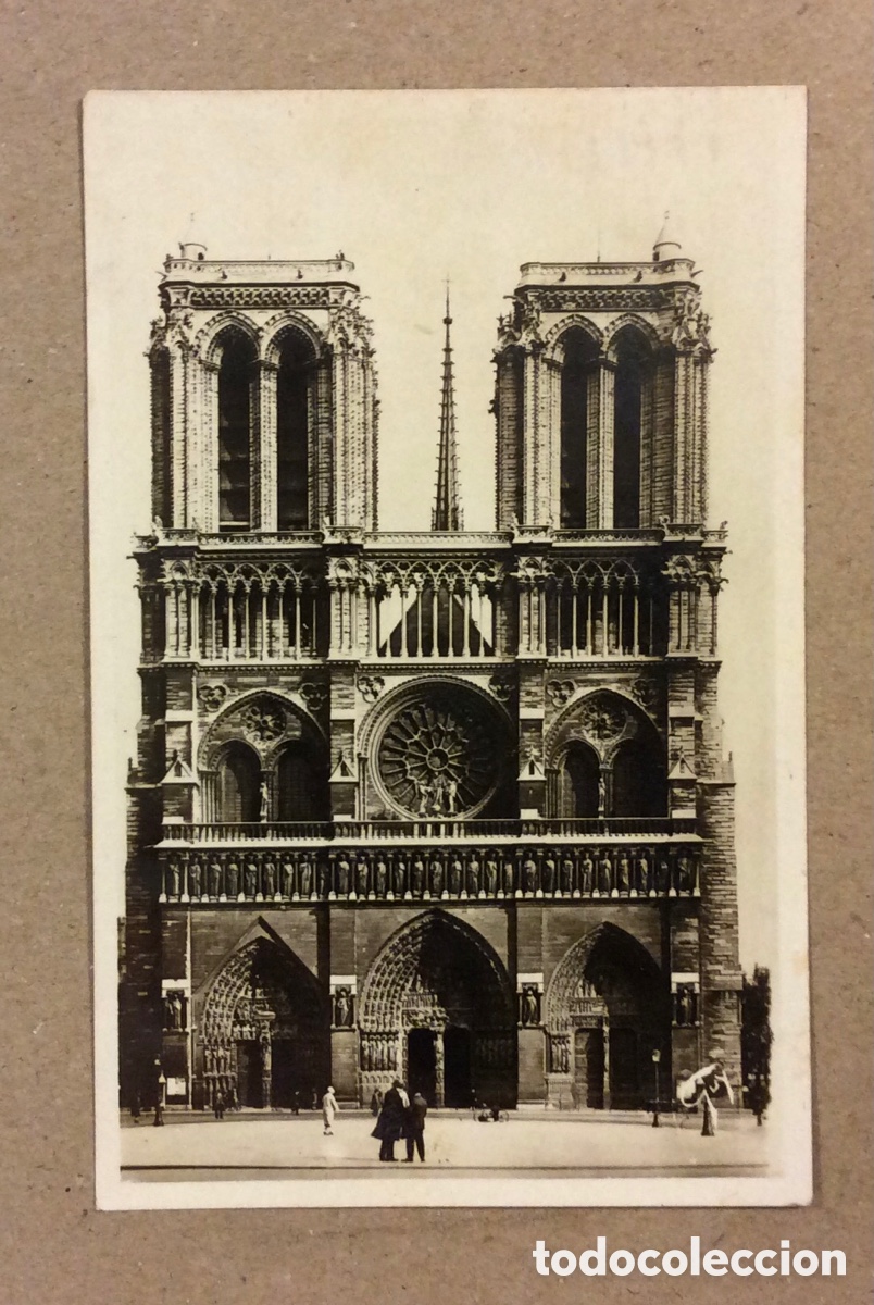 Postais: NOTRE DAME (PARIS). POSTAL CIRCULADA EN 1935 CON SELLO.