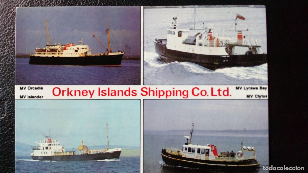 Postcards: POSTAL INGLESA, BARCOS, ISLAS ORCADAS