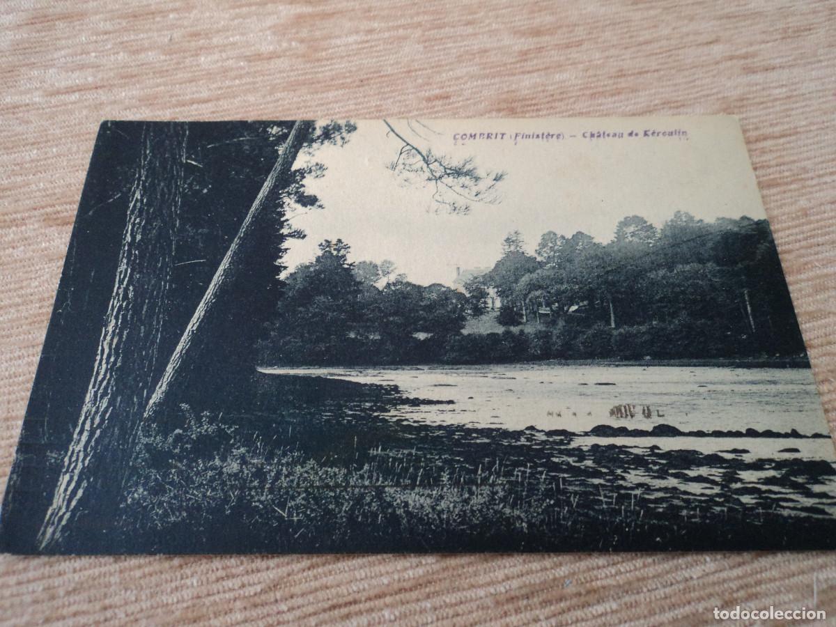 Postkarten: combrit finistere chateau de kerculin, circulada 1935