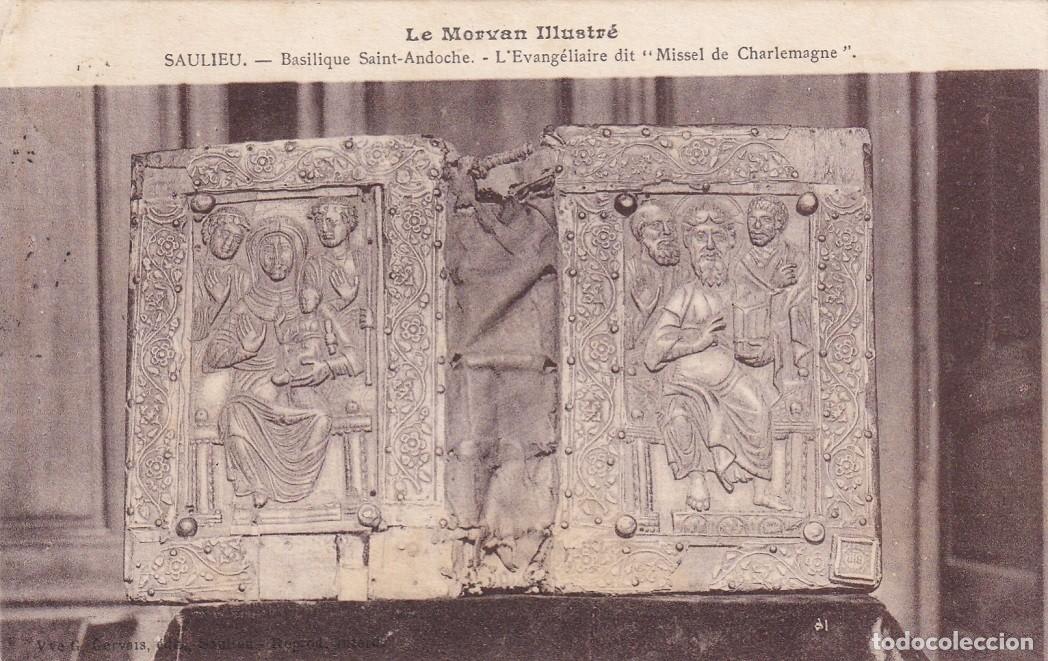 Postkarten: Saulieu - Basilique Saint-Andoche - L' Evang&eacute;liaire dit Missel de Charlemagne / Le Morvan Illustr&eacute;