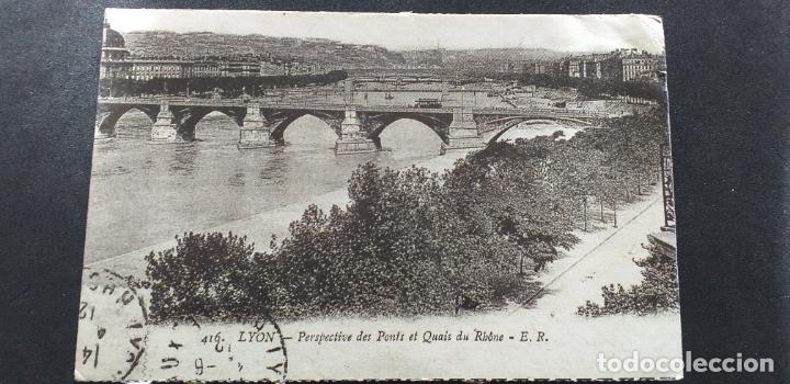 Postais: FRANCIA-V51-SXXII-140X90mm.-LYON-PERSPECTIVE DES PONTS ET QUAIS DU RHONE