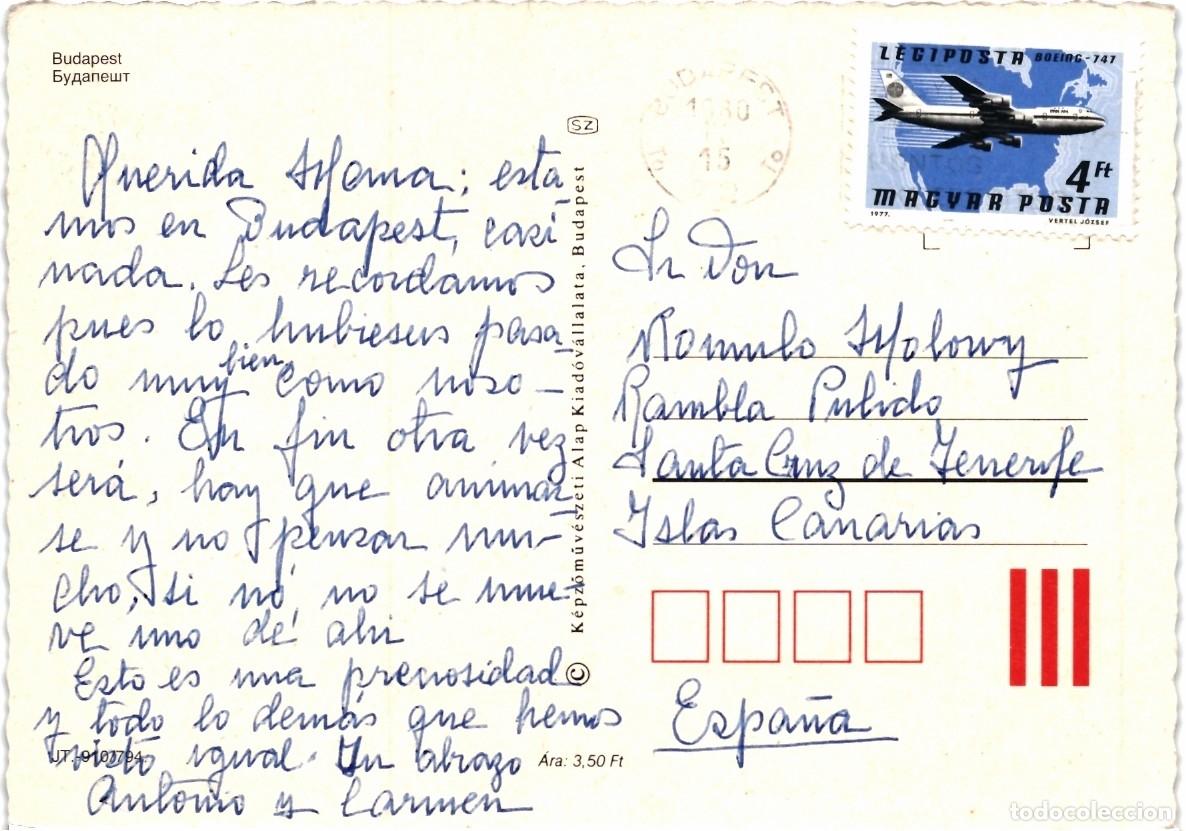 Postales: TARJETA POSTAL - BUDAPEST - (2513) - Foto 2