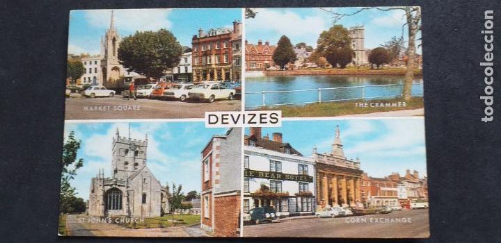 Postais: INGLATERRA-V51-SXXII-140X90mm.-DEVIZES-CIRCULADA
