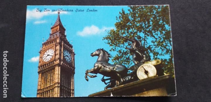 Postais: INGLATERRA-V51-SXXII-140X90mm.-LONDON-BIG BEN AND BODICEA STATUE