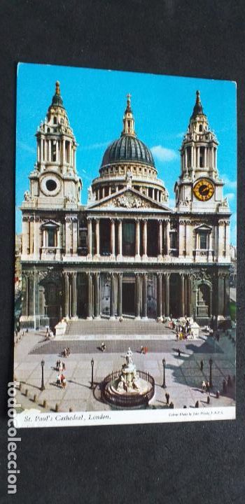Postais: INGLATERRA-V51-SXXII-140X90mm.-ST.PAUL'S CATHEDRAL,LONDON-CIRCULADA