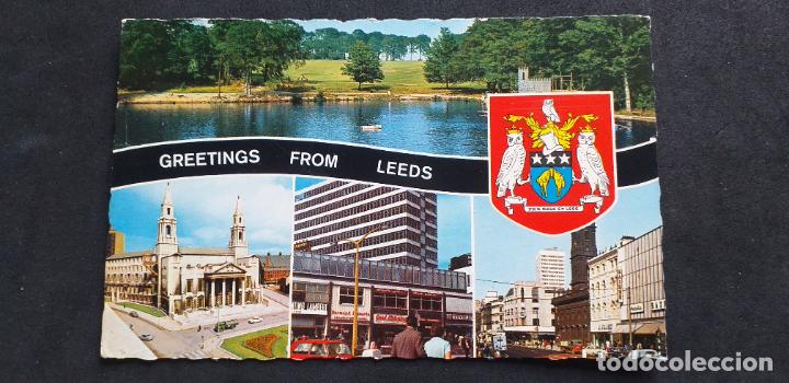 Postais: INGLATERRA-V51-SXXII-140X90mm.-CIRCULADA-LEEDS