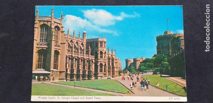 Postais: INGLATERRA-V51-SXXII-140X90mm.-WINDSOR CASTLE,ST.GEORGES CHAPEL AND ROUND TOWER