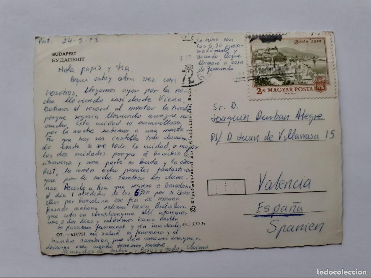 Postales: POSTAL - BUDAPEST DIVERSOS ASPECTOS - ESCRITA - Foto 2