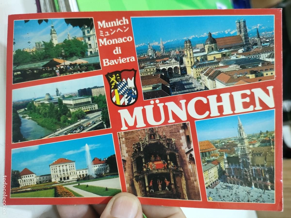 Postkarten: Postal MUNICH M&oacute;naco di Baviera escrita y Bellamente Sellada