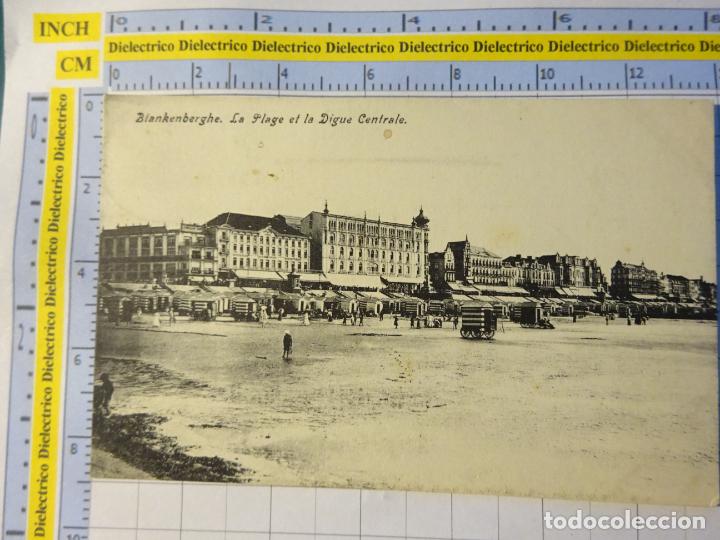 Cartoline: ANTIGUA POSTAL DE B&Eacute;LGICA. BLANKENBERGHE LA PLAGE ET LA DIGUE CENTRALE. 829