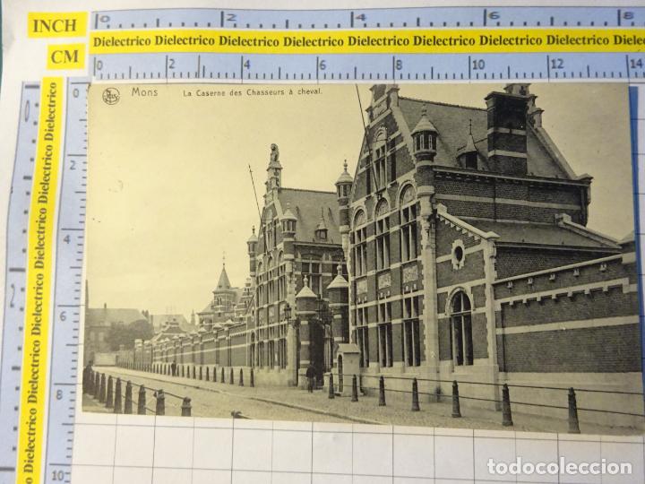 Postales: ANTIGUA POSTAL DE B&Eacute;LGICA. MONS LA CASERNE DES CHASSEURS &Agrave; CHEVAL CUARTEL CABALLERIA. 839